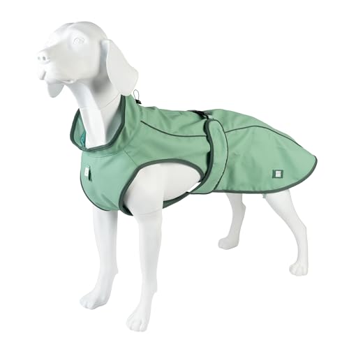 Max & Molly Regenmantel Hund wasserdicht, L, Jade, Sportliche Regenjacke für Hunde mit verstellbarem Bauchgurt, Reflektierend und Sicher, Regenjacke Hund mit Geschirröffnung von Max & Molly Urban Pets