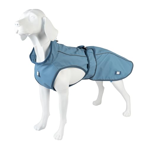 Max & Molly Regenmantel Hund wasserdicht, L, Ocean, Sportliche Regenjacke für Hunde mit verstellbarem Bauchgurt, Reflektierend und Sicher, Regenjacke Hund mit Geschirröffnung von Max & Molly Urban Pets