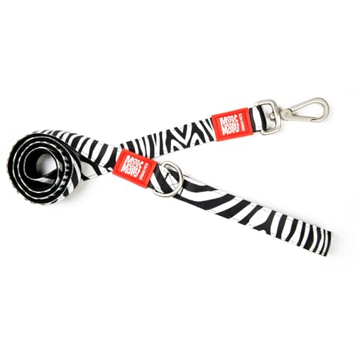 Max & Molly 4897039632113 Kurze Leinen | Hochwertig und Bunt | Einzigartiges Design | Komfortabel und Elegant, S, Zebra Classic von Max & Molly Urban Pets