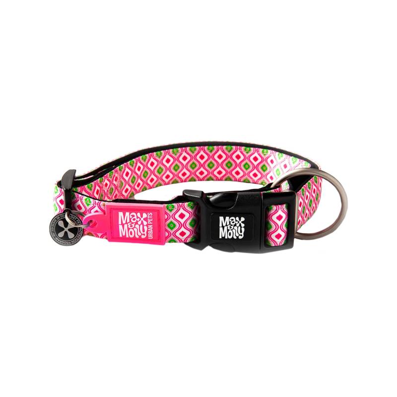 Max & Molly Smart ID Halsband - Retro Pink - S von Max & Molly