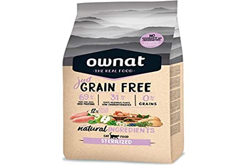 Optima ownat Just Grain Free Sterilized Futter für Katzen sterilisiert Huhn von Maxima