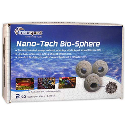 Maxspect Nano Tech Bio Kugeln 1 kg - Filtermedien für Aquariumwanne, Außenfilter, Wasserfall von Maxspect