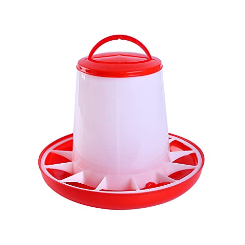 Maxtonser Automatic Chick Feeder Hanging Chicken Food Dispenser Durable Plastic 1.5kg 3kg 6kg Feeding Supplies for Poultry,Chick Feeder von Maxtonser