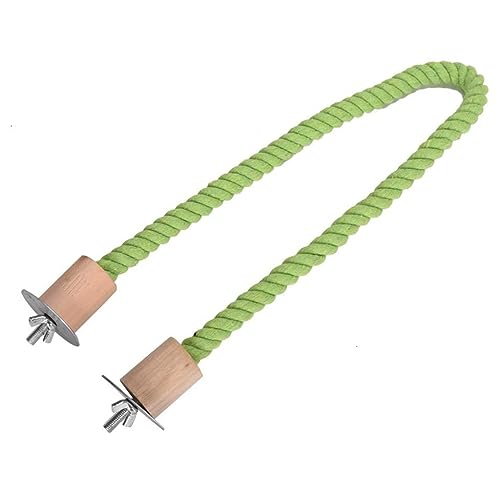 Maxtonser Bird Rope Perch Bendable Cotton Rope Stand Toy Parrot Standing Stick Bird Cage Chewing Climbing Toys S/L Keep Healthy,Parrot Perch von Maxtonser