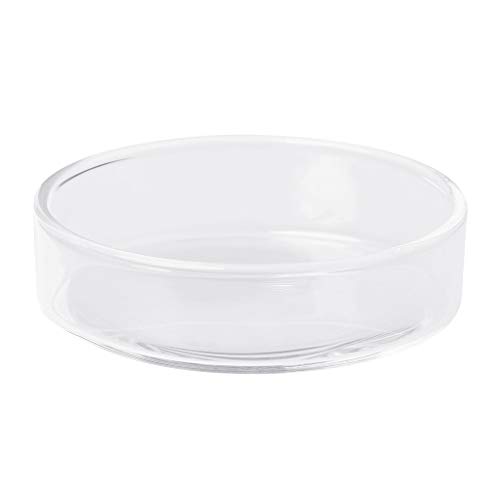 Maxtonser Ornamental Fish Feeding Bowl Clear Glass Shrimp Food Round Dish Supplies for Aquarium Fish for Tank Fedding Fishes Plate,Bowl Dish von Maxtonser