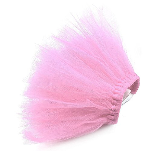 Maxtonser Spitzenkleid für Hunde, Welpen, Spitzenrock, Netz-Spitzenkleid, Haustier-Prinzessinnenkleid, Hunde-Spitzenrock, Haustier-Welpenrock, Hundekleidung, Rosa, Größe S von Maxtonser