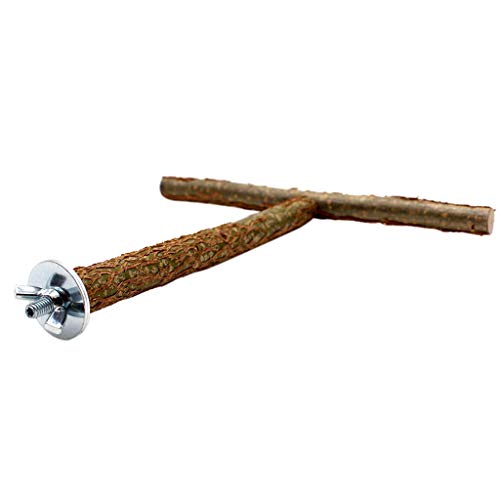 Maxtonser Vogelstange aus Holz, Ständer aus Naturholz, stehend, Kletterpfote, Schleifspielzeug für Vögel, Käfigzubehör für T-Form Maxtonser Vogelstange aus Holz, Ständer aus Naturholz, stehend, Kletterpfote, Schleifspielzeug für Vögel, Käfigzubehör für T-Form von Maxtonser