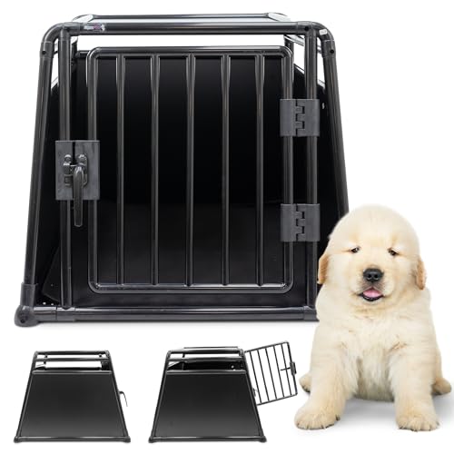 MaxxPet Hundebox Auto, Hundetransportbox Auto, Hundebox Auto Kofferraum, Hundebox XXL, Hundebox Große Hunde, Hundeboxen Alu, Hundekäfig Auto, 76x84x69cm von MaxxPet