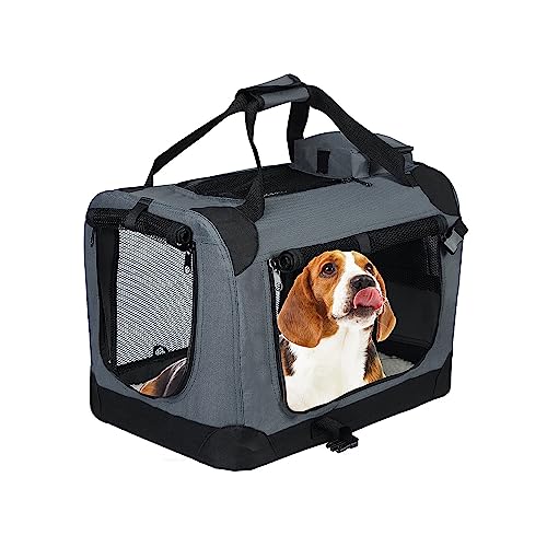 MaxxPet Hundebox Auto Faltbar - Transportbox Katze & Hund - Hundetransportbox Auto - Hundetragetasche - Reise & Transport für Hunde - 70x52x52cm von MaxxPet