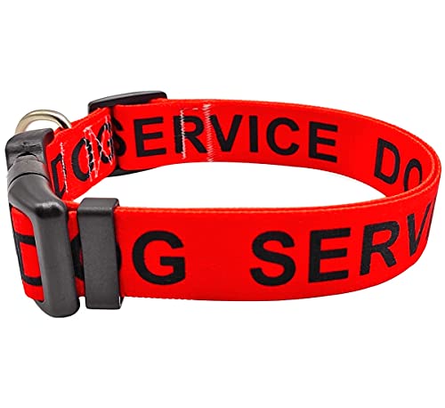 MayPaw Service-Hundehalsband, 2,5 cm und 3,8 cm breites Hundehalsband, starkes Nylon, Größe M, L, XL. von MayPaw