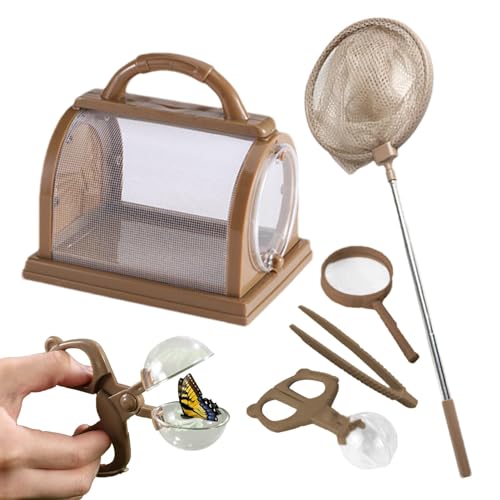 Critter Keeper – Critter Container Kinder-Beobachtungsset, Wurm-Beobachtungsset | Naturbeobachtungsset, tragbares Wurmhaus für Kinder, Naturerkundungsspielzeug für den Hausgarten im Freien, 19 x 15 x von Mbiyhgta