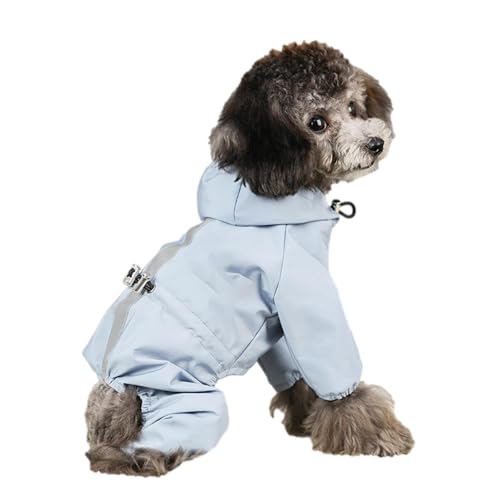 Dog Raincoat - Hooded Pet Raincoat, Pet Rain Clothes | Adjustable Fashionable Dog Poncho with Elasticized Edges, Sturdy Waterproofing Hooded Dog Rain Jacket for All Occasions and Seasons von Mbiyhgta