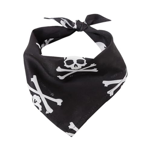 Halloween Hundeschal - Hunde Bandana für Haustiere, Halloween Kostüm aus Baumwolle wendbar | Waschbares -Speichel-Handtuch für Halloween | Haltbarer Schal für kleine von Mbiyhgta