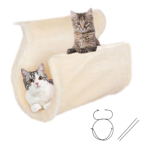 Katzen-Hängematte, Kabellose Katzen-Hängematte - Soft Wireless Pets Fensterstange - Abnehmbares Kätzchen-Schlafbett, Metallrahmen-Hängematte Für Welpen, Kätzchen, Haustiere von Mbiyhgta