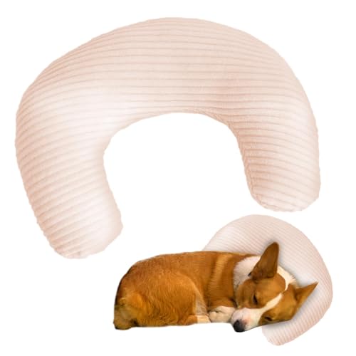 Katzenkissen – Hundehalsband, Hundekegelhalsband | Plüsch-Hunde-Nackenkissen mit PP-Baumwolle, U-förmiges Ultra-Hunde-Kopfstützenkissen für den Kopf und Hals des Haustiers als Feiertagsgeschenk, 10,63 von Mbiyhgta