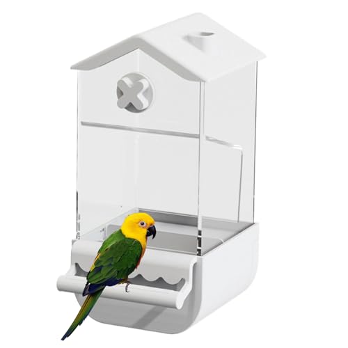 Mbiyhgta Automatischer Futterspender für Wellensittiche und , spritzwassergeschützter Behälter für Agapornis, Kakadus und Wellensittiche, mit Futterzubehör Mbiyhgta Automatischer Futterspender für Wellensittiche und , spritzwassergeschützter Behälter für Agapornis, Kakadus und Wellensittiche, mit Futterzubehör von Mbiyhgta