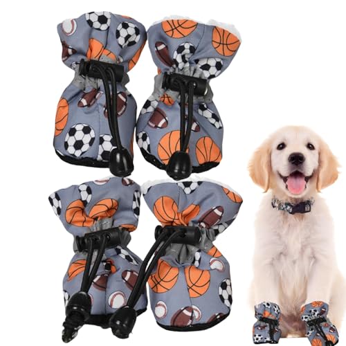 Mbiyhgta Bottes en Pour chiots | Chaussures chaudes de Protection d'extérieur, Bottes polaires Pour chiens, 4 pièces,Accessoires d'extérieur Pour chiots Pour Doberman Pinscher, caniche, Berger von Mbiyhgta