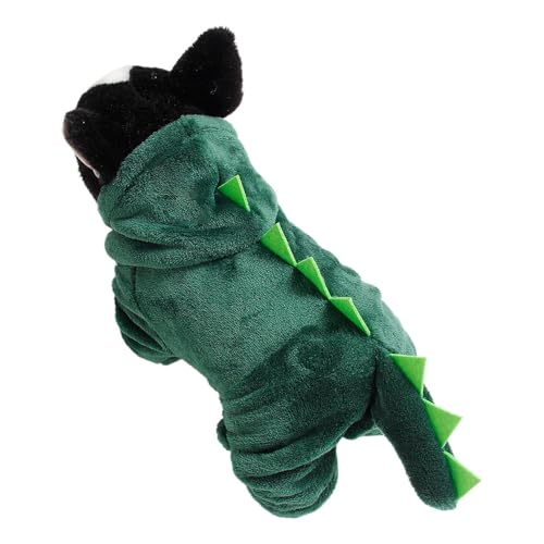 Mbiyhgta Dino-Hunde-Kapuzenpullover,Hund Haustier Dinosaurier Cosplay Hoodies - Weicher Und Atmungsaktiver Haustier-Dinosaurier-Cosplay-Grüner Welpen von Mbiyhgta