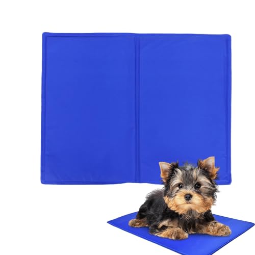 Mbiyhgta Pet Ice Pad – Kühlmatte für Hunde, kühlende Eispads | Kühldecke für Haustiere, waschbar, Hunde-Kühlkissen mit Bürste, Gel-Kühlmatte für große Hunderassen, Stoff, S, M, XL, 2XL von Mbiyhgta