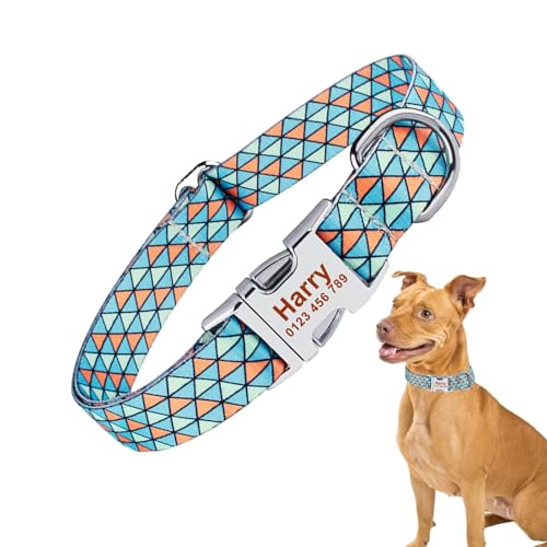 Verstellbares Hundehalsband, Basic-Hundehalsbänder - Bequeme Hundehalsbänder, leicht, flexibel,Niedliches Hundezubehör, Haustierhalsband für große Hunde, kleine Hunde, mittlere Hunde von Mbiyhgta