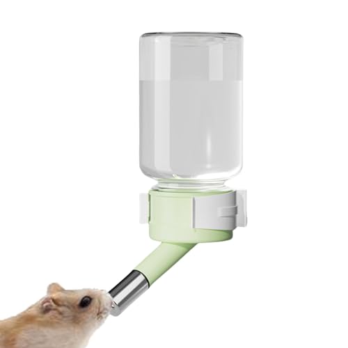 Wasserflasche Hamster – tropffreie Wasserflasche, Trinkflasche für Hamster | Hamster, Meerschweinchen, Eichhörnchen, Kaninchen, Igel, tragbarer Wasserspender für Kleintiere, Tiere für Käfige, Kisten, von Mbiyhgta
