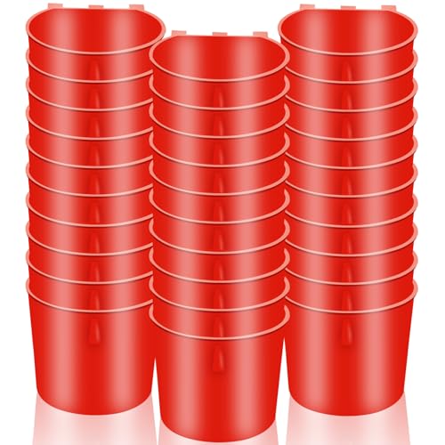 MdakeGo 30 Stück Hühnerstall-Futterspender Wasserbecher, 237 ml, Käfigbecher, Hühner-Futterstation, Käfigbecher, Vögel, hängende Futterspender, Wassernapf für Sittiche, Geflügel, Tauben, Kaninchen, von MdakeGo