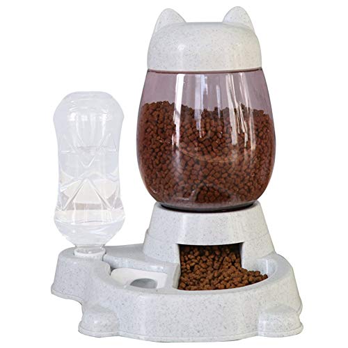 Mdurian Hundekatze Fütterung Schalen Trinkschalen, Hundenapf Futternapf Schüssel Katzennapf, Napf für Hunde und Katzen Pet Bowl + Flasche 600ML von Mdurian