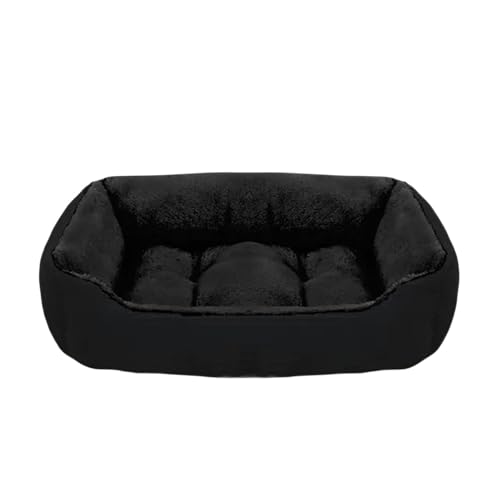 MdybF Hundebett Bett Für Hundekatze Haustier Quadrat Plüsch Zwinger Mittel Kleiner Hundesofa Bettkissen Haustier-Katzenhundbett 10-S (48X40X12Cm) von MdybF