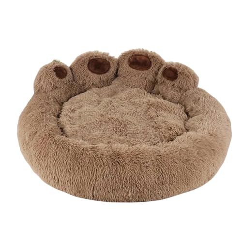 MdybF Hundebett Haustiersofa Betten Für Kleine Hunde Hunde Bettmatte Haustiere Zwinger Waschbar-Braun-M 60 cm von MdybF