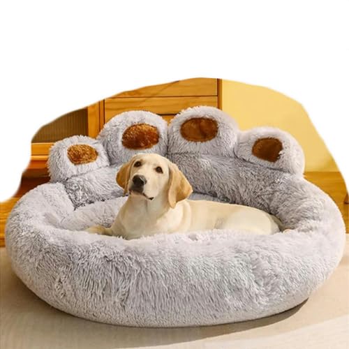 MdybF Hundebett Haustiersofa Betten Für Kleine Hunde Hunde Bettmatte Haustiere Zwinger Waschbar-Hellgrau-M 60 cm von MdybF