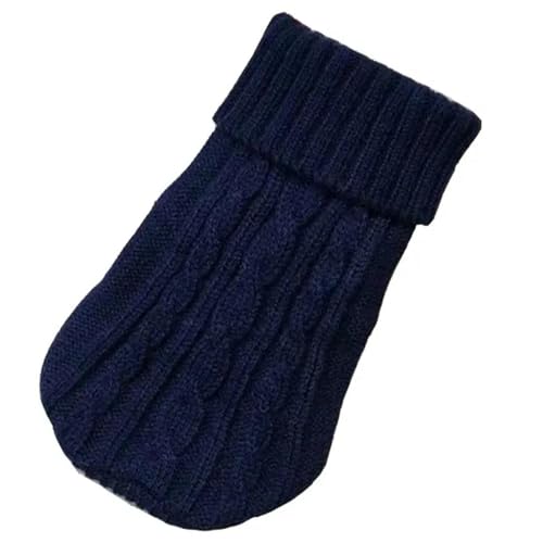 MdybF Hundekleidung Hund Winter Kleidung Gestrickte Haustier Kleidung Für Kleine Mittlere Hunde Chihuahua Welpe Haustier Pullover Hund Pullover-a Blue-2xl(14) 4-7kg von MdybF