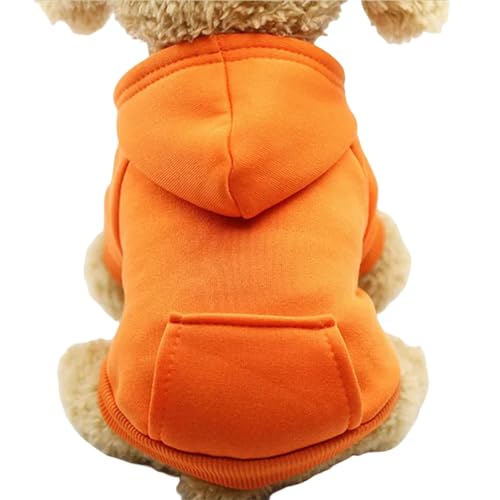 MdybF Regenmantel Hund Haustierhund Kleine Hunde Kleidung Warme Kleidung Hunde Mantel Outfit Haustierkleidung-Orange-Xs von MdybF