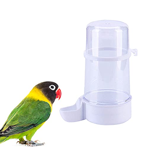 Pet Bird Water Feeder, 382.7 g Papagei Wasserspender, Vogelkäfig Hängender Automatischer Wasserspender für Sittiche, Wellensittiche, Lovebirds Nymphensittiche (1) von MEFFEE