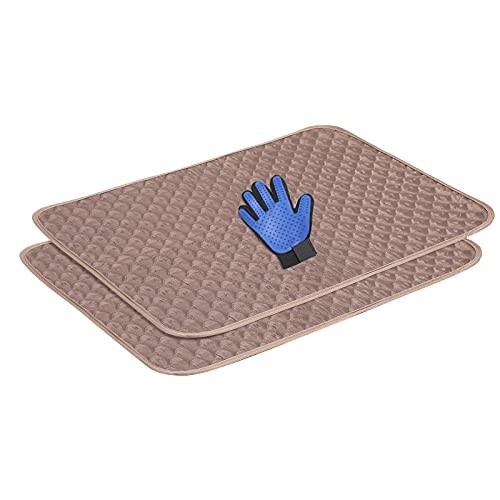 Mecaly Waschbare Welpen-Urini-Pads, wiederverwendbar, schnelle Absorption, Größe XL - 91,4 x 121,9 cm, 2 Stück von Mecaly