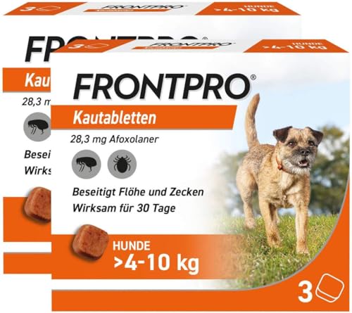 Frontpro 28 mg für Hunde 4-10 kg 2 x 3 Kautabletten von Medibond