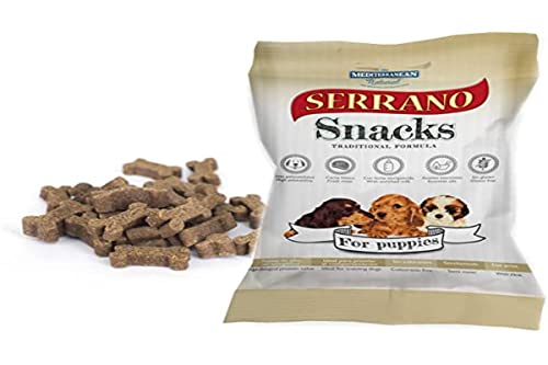 MEDITERRANEAN NATURAL Snacks Serrano Spezial Welpen 100 g von Mediterranean