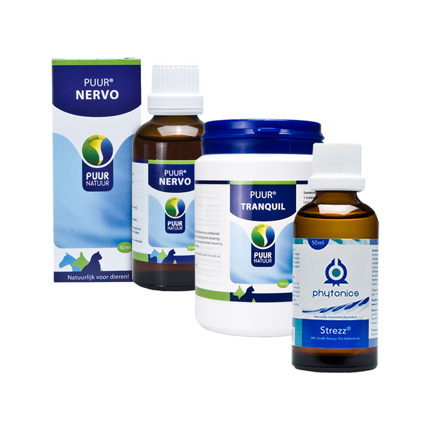 Puur Tranquil + Puur Nervo + Phytonics Strezz von Medpets