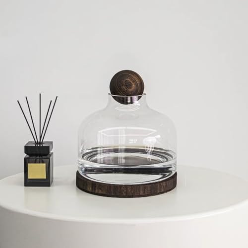 MegLob Aquaponics Fischtank, Glas Betta Fischtank Mit Holzbasis, Aquaponic Pflanzer Und Aquarium Für Betta Fisch, Innengarten -Ökosystem Aquarium, Clear Glass Betta Fischschale,Curved l MegLob Aquaponics Fischtank, Glas Betta Fischtank Mit Holzbasis, Aquaponic Pflanzer Und Aquarium Für Betta Fisch, Innengarten -Ökosystem Aquarium, Clear Glass Betta Fischschale,Curved l von MegLob