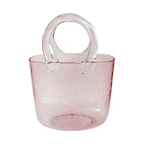 MegLob Dekorglasaquarium, Transparente Handtasche Geformte Betta -Fischtank, Klarer Betta -Fischtank, 2 in 1 Vase & Aquariumbehälter, Multifunktional Offener Fischtank,Rosa MegLob Dekorglasaquarium, Transparente Handtasche Geformte Betta -Fischtank, Klarer Betta -Fischtank, 2 in 1 Vase & Aquariumbehälter, Multifunktional Offener Fischtank,Rosa von MegLob