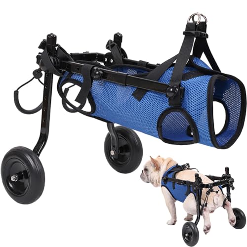 MegLob Haustier -Dog -Rollstuhl, Hinterbein -Rollstuhlwagen, Haustierkatze Und Hundehilfswagen, Leichte Rehabilitationswagen,M von MegLob