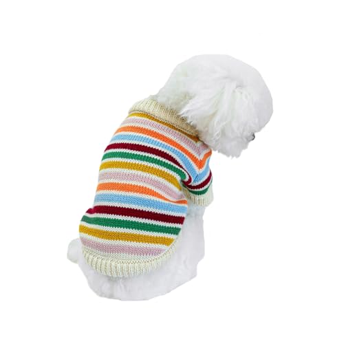 Haustier-Strickpullover, Weihnachtsstrickpullover für kleine Hunde, für kaltes Wetter, Katzen-/Hundepullover, niedliches Haustierkleid für Welpen, kleine, mittelgroße Hunde, Größe L, von MeiAOBest