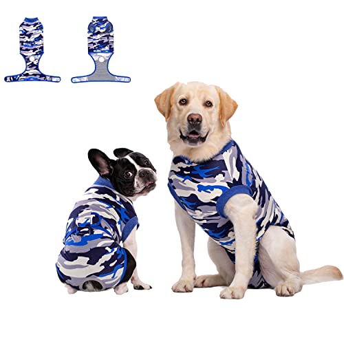 Hunde-Operationen-Einteiler für Hunde, Anti-Belästigung, Sterilisationskleidung, geeignet für Herren/Hündinnen, Katzen, XL (Camouflage) von MeiAOBest