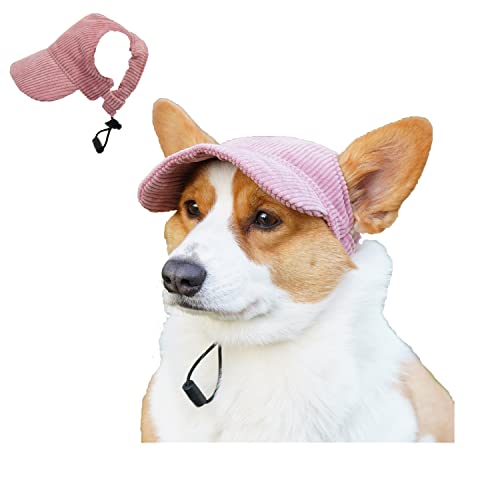 Hundehut, Hunde-Outdoor-Reise-Sonnenschutz, Hunde-Baseballhut für kleine, mittelgroße und große Hunde_M (Rosa) von MeiAOBest