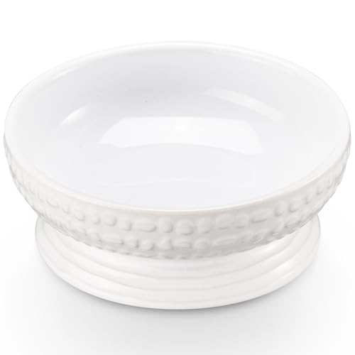 17 cm rutschfester Keramik-Hundenapf, 652 ml, robuster Hundefutter-/Wassernapf, Haustier-Futternapf für kleine und mittelgroße Hunde, Lebensmittelqualität Porzellan Pet Feeder Bowl, Mikrowellen- und von Meideal