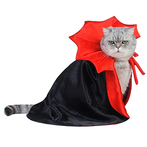 Meihejia Halloween Cat Vampir Cape Costume - Super Cute Pet Vampir Cloak Costume for Small Dogs & Cats von Meihejia