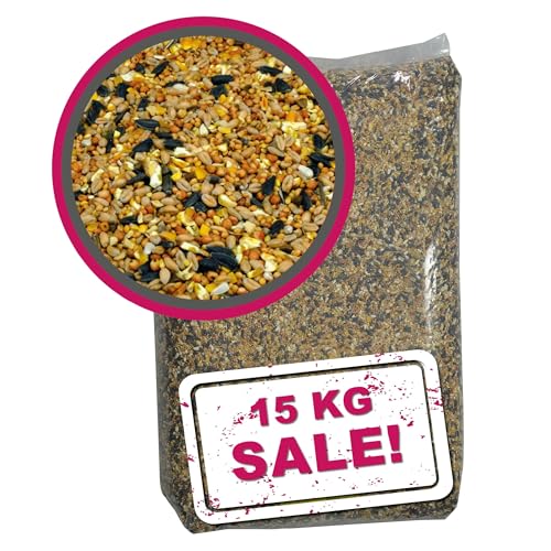 MeinWildvogel - Wildvogel Vital Basic - 15 kg Streufutter für Vögel, das ganze Jahr über geeignet, perfekt für kleine und große Vögel in Gärten. von Mein Wildvogel