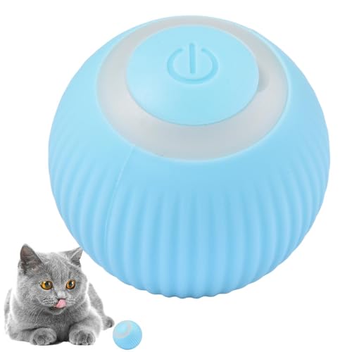 Meindin Interaktives Katzenspielzeug Ball, Power-Ball Katze 360 Grad Rollball Katzen Spielbälle Rollendes Intelligentes Elektronisches Ballspielzeug Für Hunde Und Katzen von Meindin