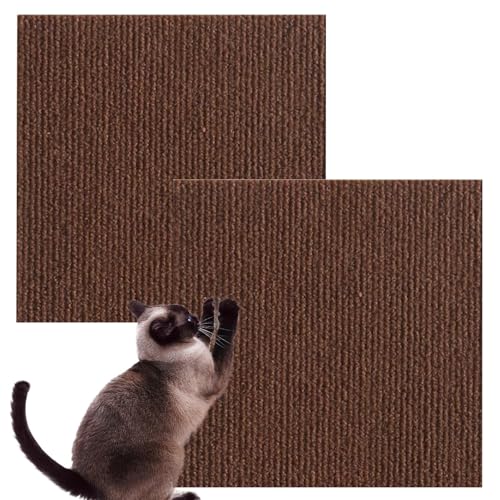 Meindin Katzenkratzpads | Klebende, zuschneidbare Katzenkratzbrett - Wand Boden Kratzfester Möbelschutz für Indoor Katzen Kätzchen von Meindin