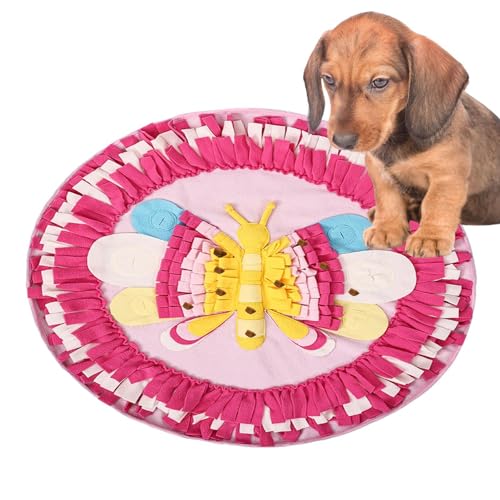 Meindin Schnüffelspielzeug für Hunde, Futtermatte für Hunde, Anreicherung, rutschfeste und bunte Nasenarbeit-Futtermatte für mehrere Rassen von Meindin