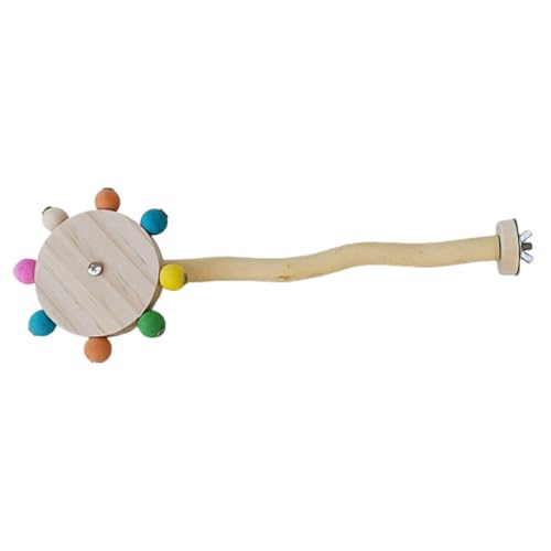 Meindin Vogelroller-Spielzeug, Spielzeug für Vögel und Sittiche, lustiger Vogelständer, Sitzstange, Spielzeug, natürliches Sittichständer, Sitzstange, Spielzeug, , drehbares Vogelspielzeug für von Meindin